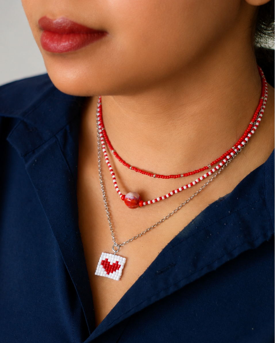Pop Heart Stack- Cherry