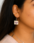 Pop Heart Earrings- Lilac