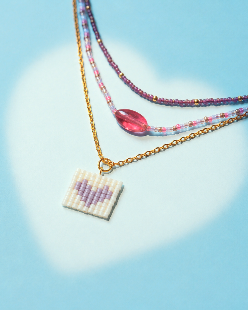 Pop Heart Stack- Lilac