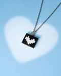 Pop Heart Necklace- Midnight